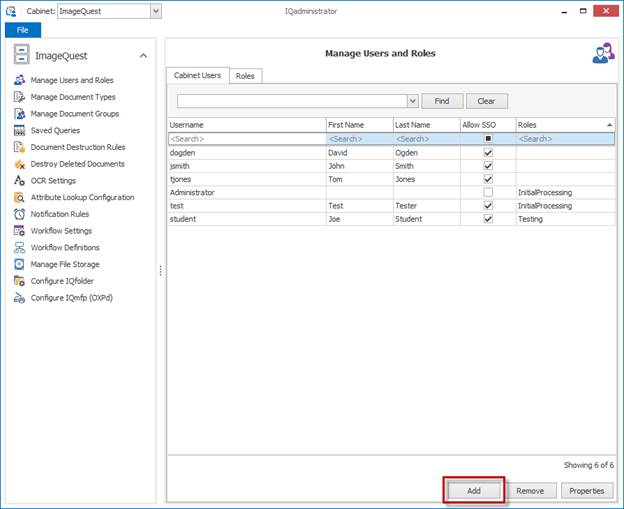 Manage Users And Roles